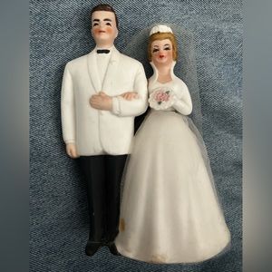 Vintage 50’s Wedding Cake Topper